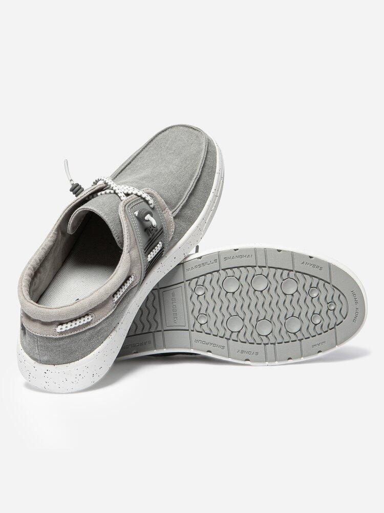 Scarpe da Barca Uomo TBS in Tela Grigia 4/7