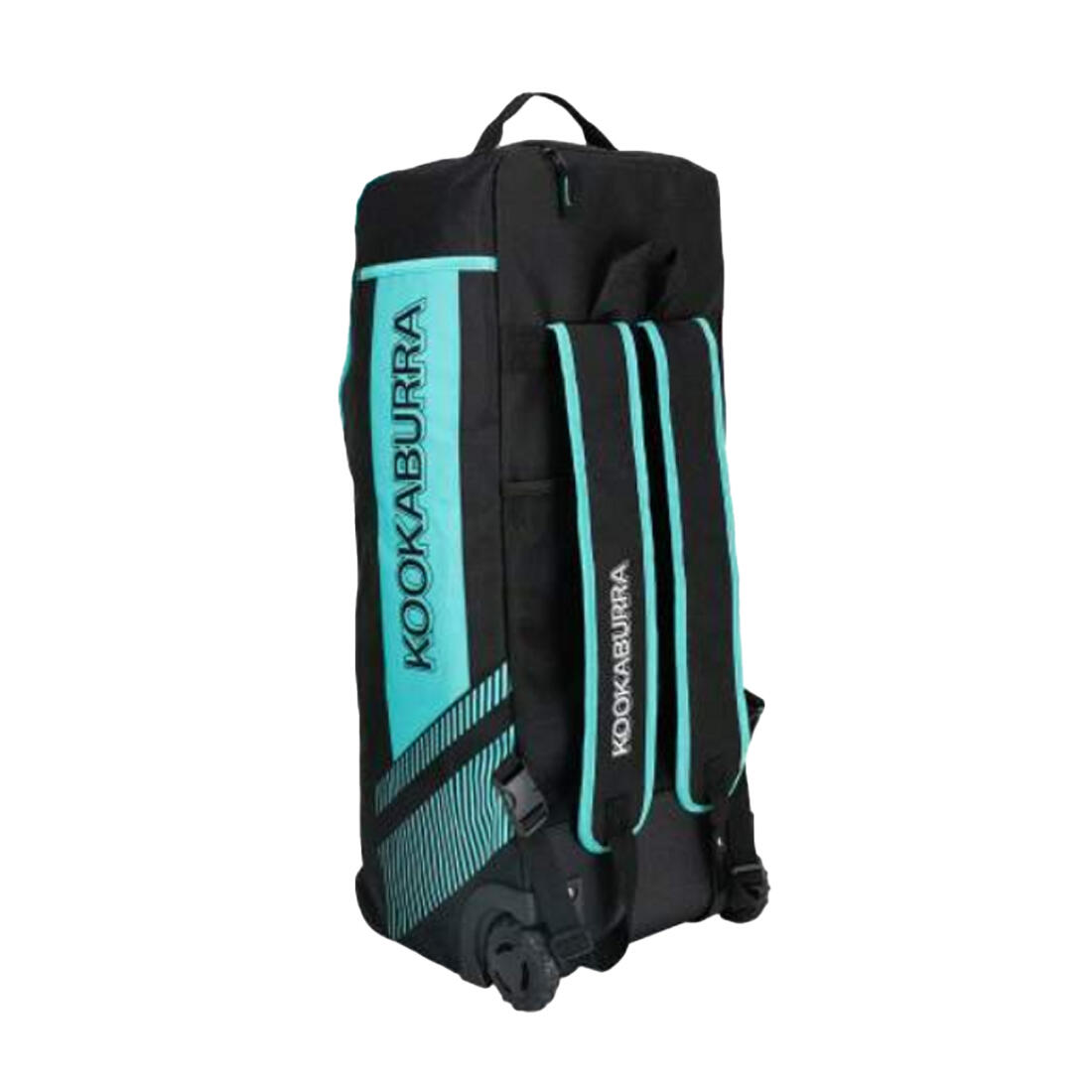 Cricket Borsone Duffle Con Rotelle Kookaburra WD6000 Nero Foglia Di Tè 2/2