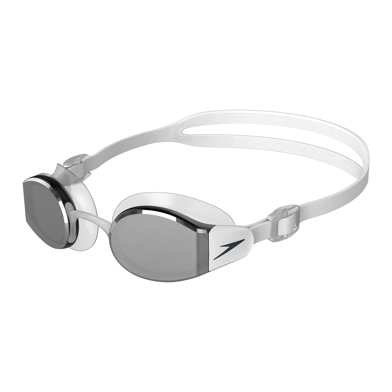 SPEEDO Mens Mariner Pro 2024 Swimming Goggles (White/Grey)