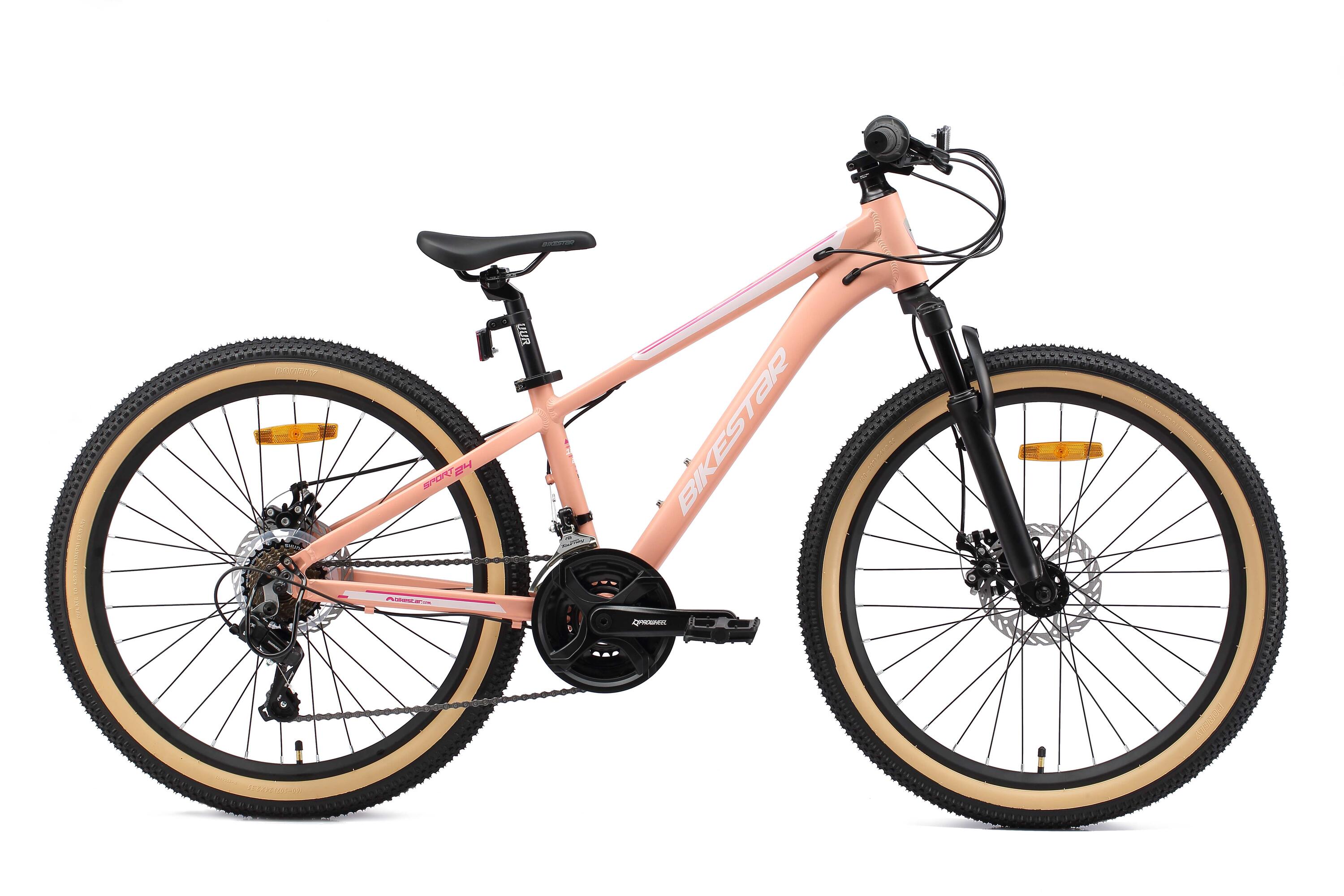 BIKESTAR Bikestar MTB Sport 21speed 24inch paars/oranje