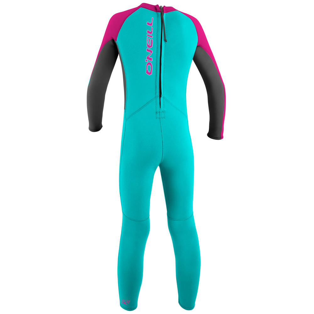 O'Neill Infantes Reactor 2mm Back Zip Neopreno - Aqua / Berry 3/3