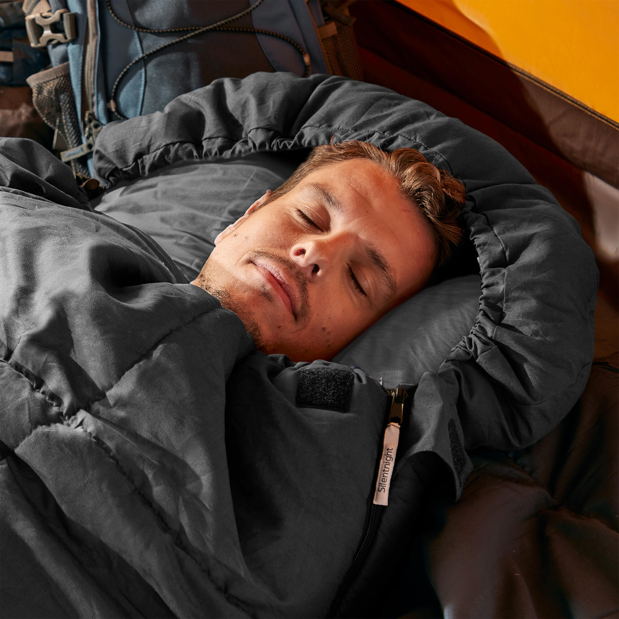 Camping Collection Adult Sleeping Bag - Black 2/7