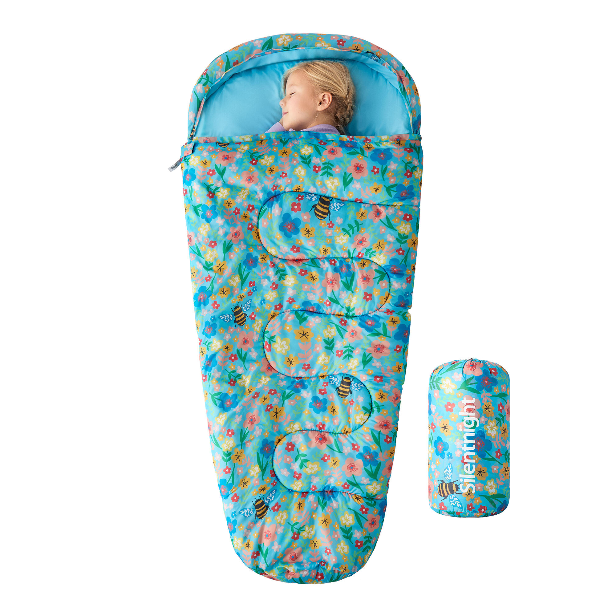 SILENTNIGHT Camping Collection Healthy Growth Kids Sleeping Bag - Floral