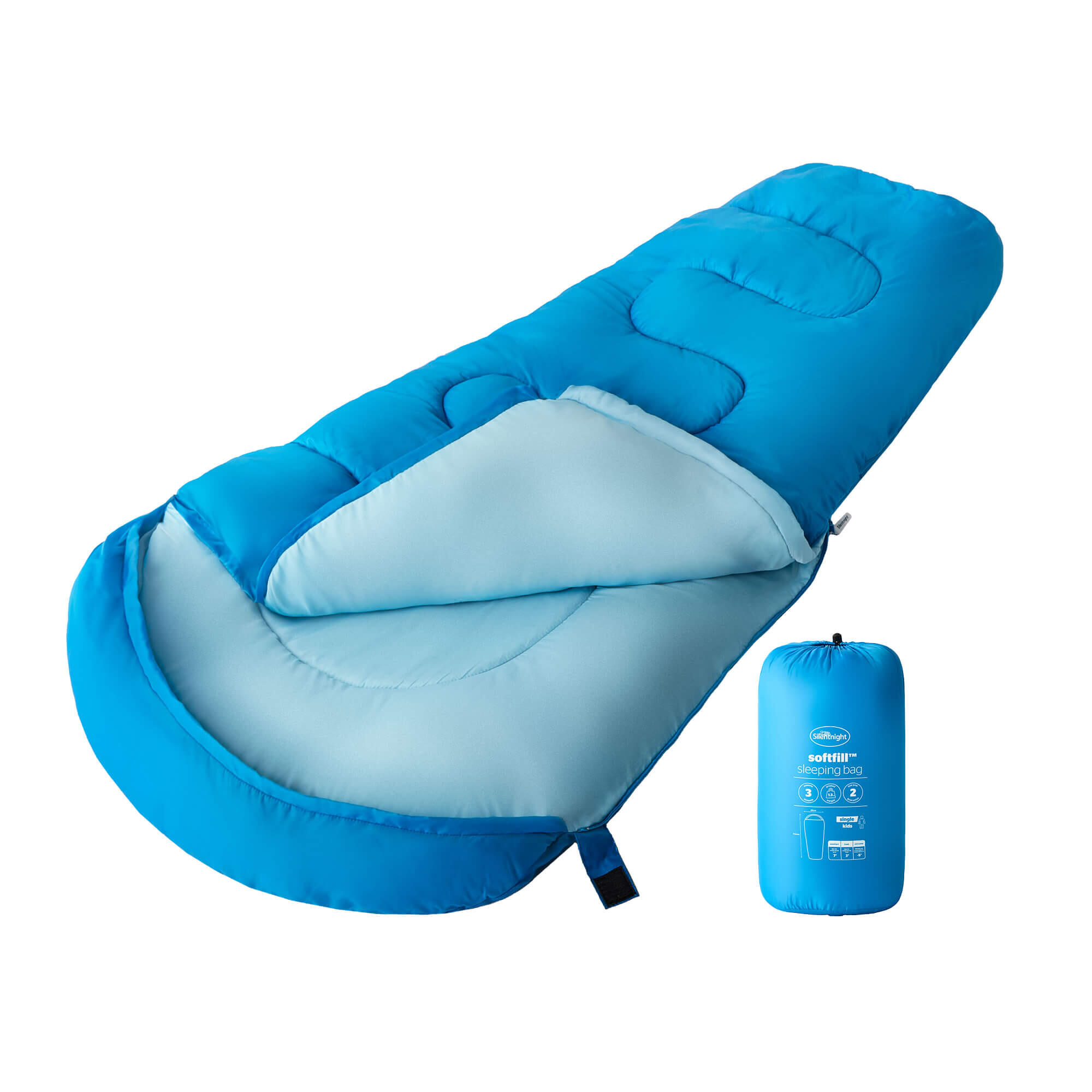 SILENTNIGHT Camping Collection Healthy Growth Kids Sleeping Bag - Blue
