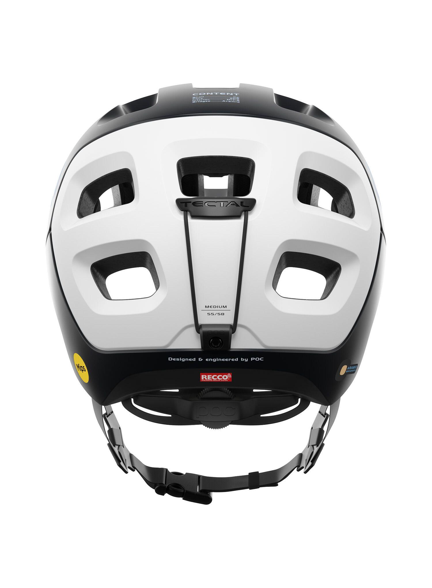 Casque POC Tectal Race MIPS Noir/Blanc Hydrogène Mat 4/4
