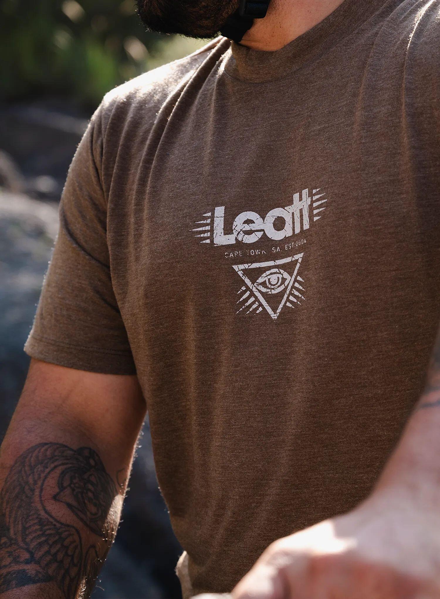 Camiseta MTB Gravity 1.0 elástica y de tejido Tencel marrón para hombre 7/8