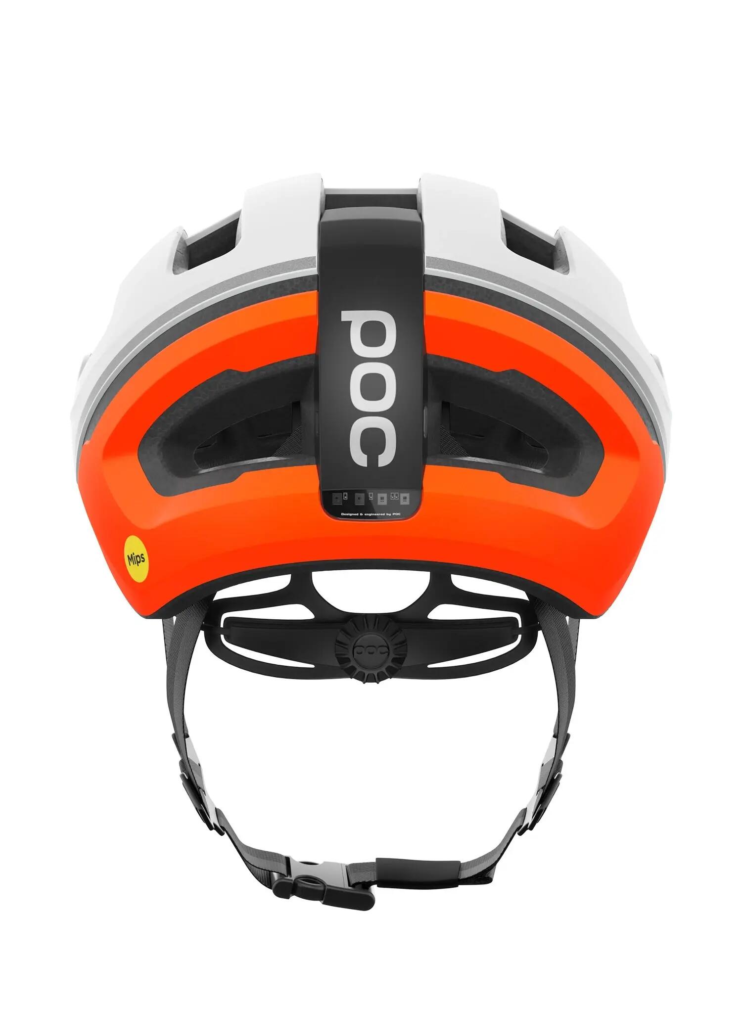 POC POC Fahrradhelm Omne Beacon MIPS Hydrogen White / Fluorescent Orange Matt 2/4