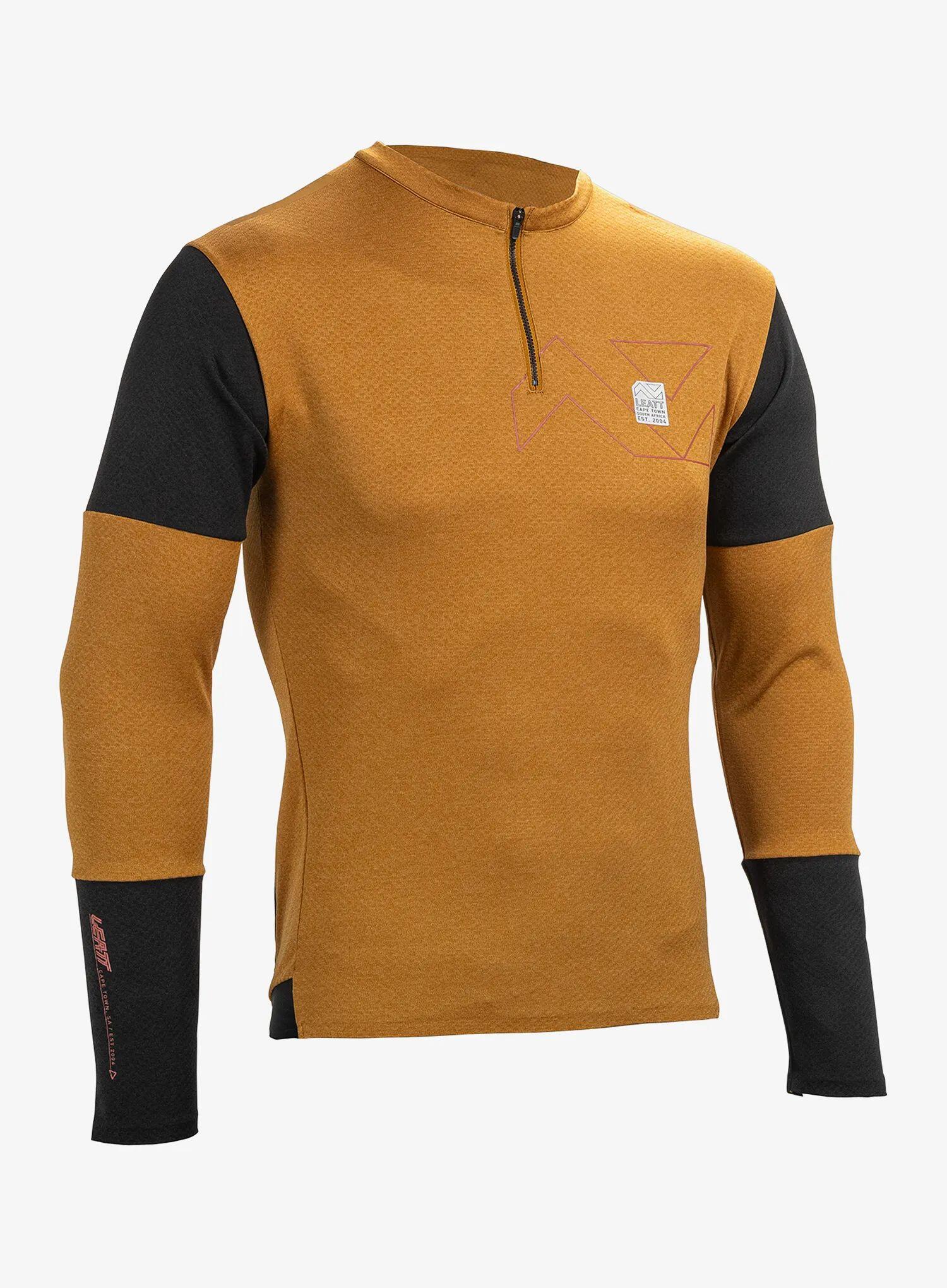 Camiseta MTB Trail 4.0 con tejido Yarn ligero Marrón Hombre 7/8