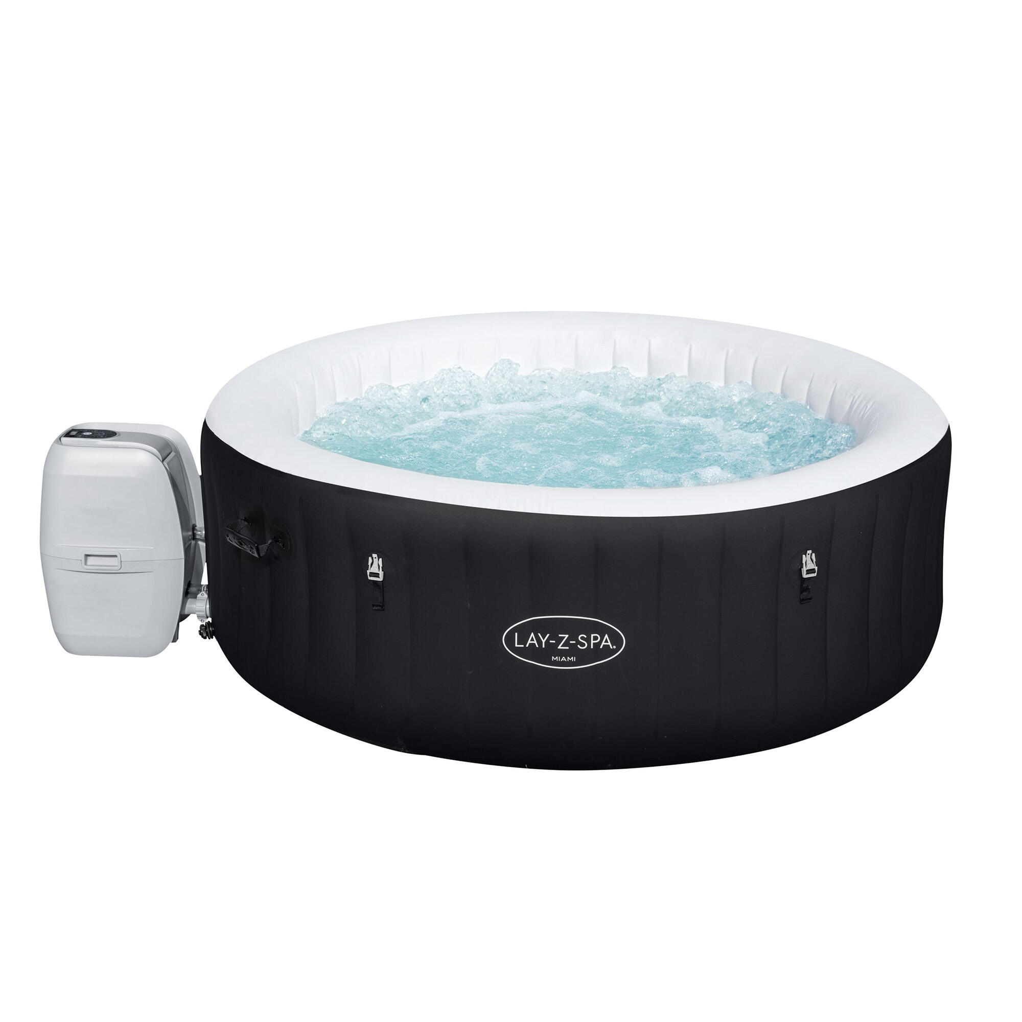 Spa insuflável bestway lay-z-spa miami 180x66 cm 2-4 pessoas, redondo