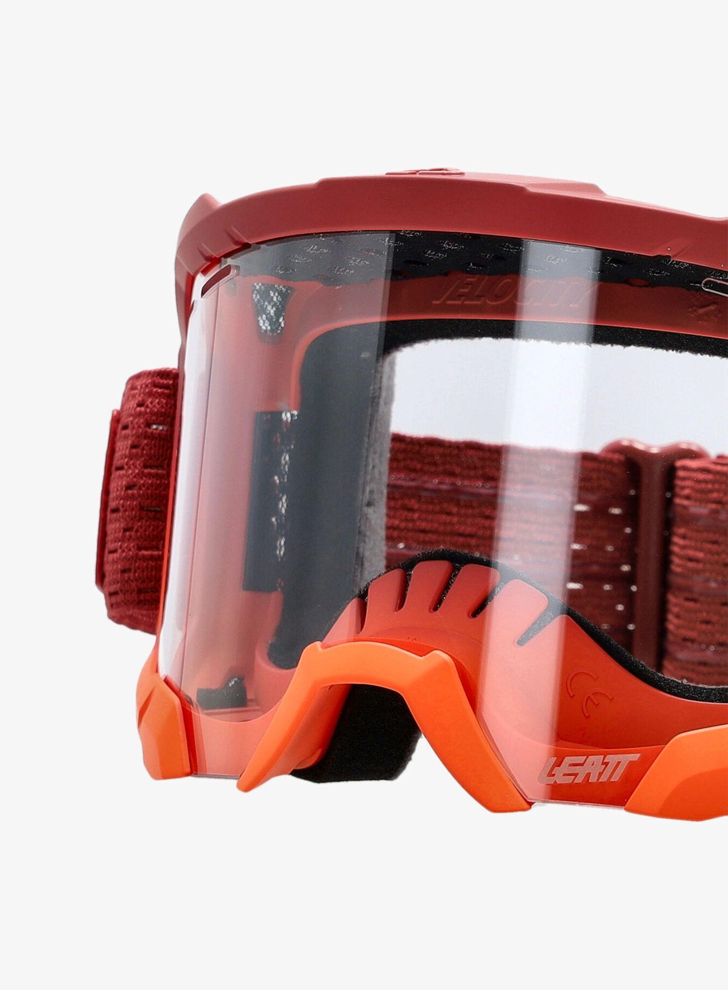 Masque Leatt MTB Velocity 4.0 Rouge / Ecran clair 83% 3/4