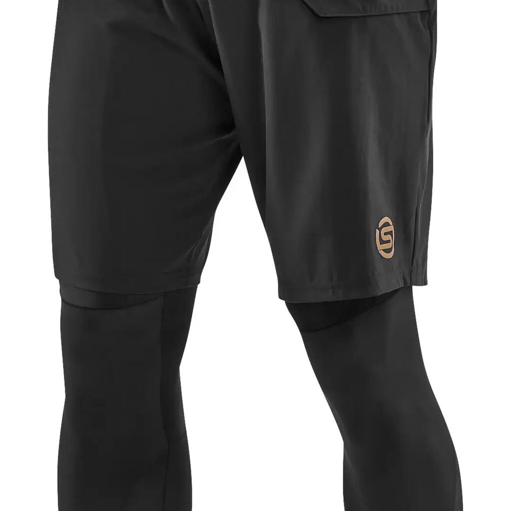 Skins Series-5 Travel & Recovery Mens Black Tight Shorts