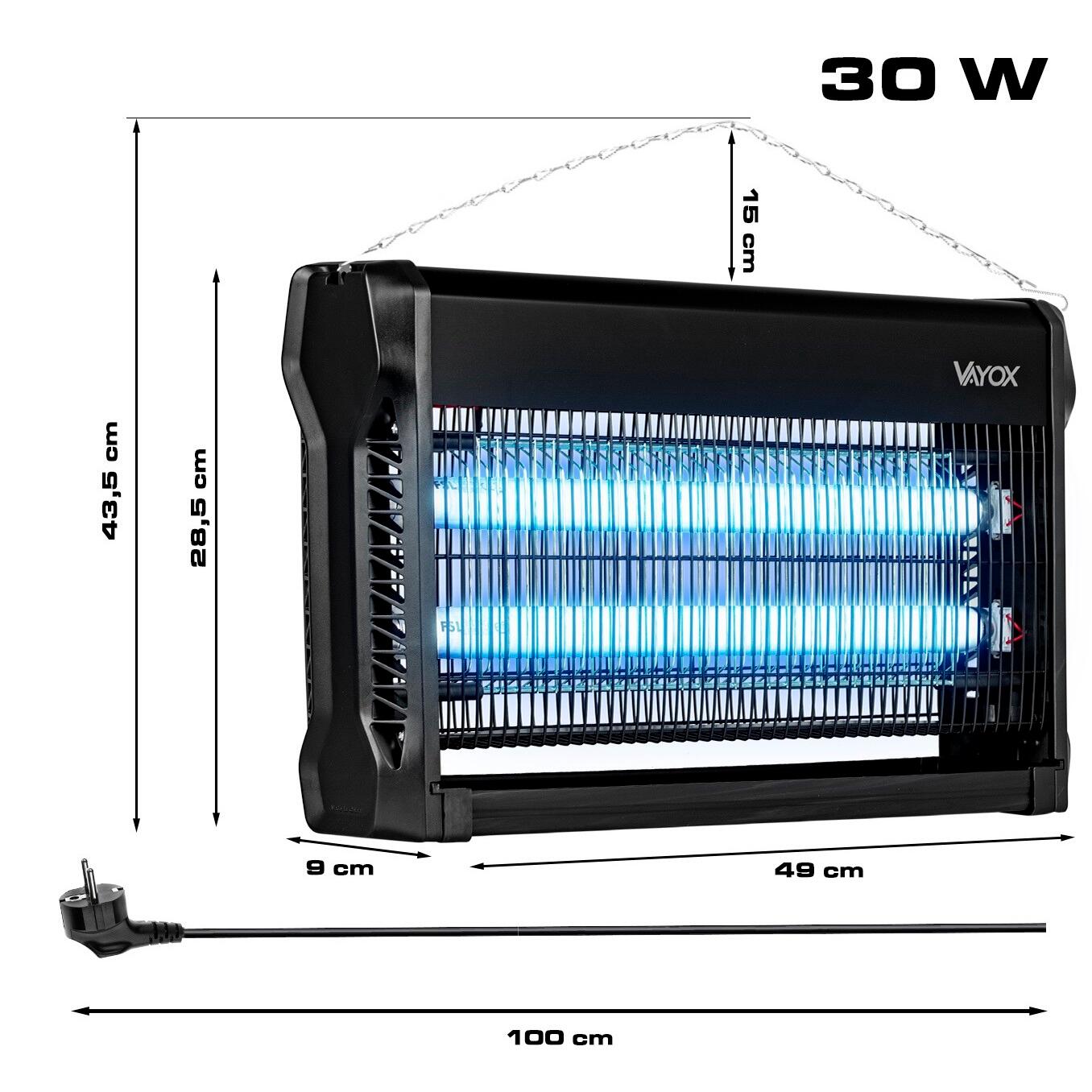 VAYOX IKL-30W insecticidelamp voor muggen en vliegen 320m2 5/7