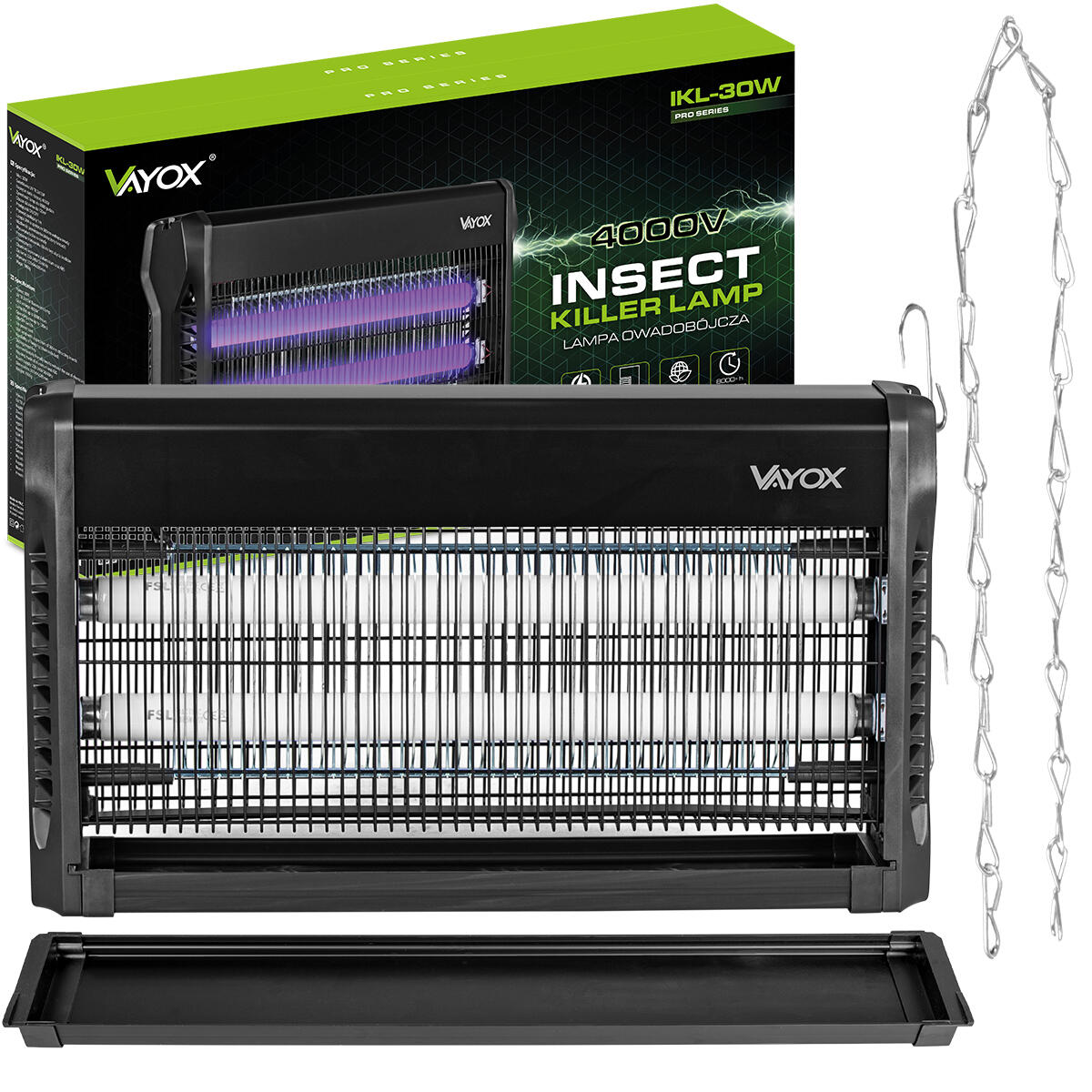 VAYOX IKL-30W insecticidelamp voor muggen en vliegen 320m2 7/7