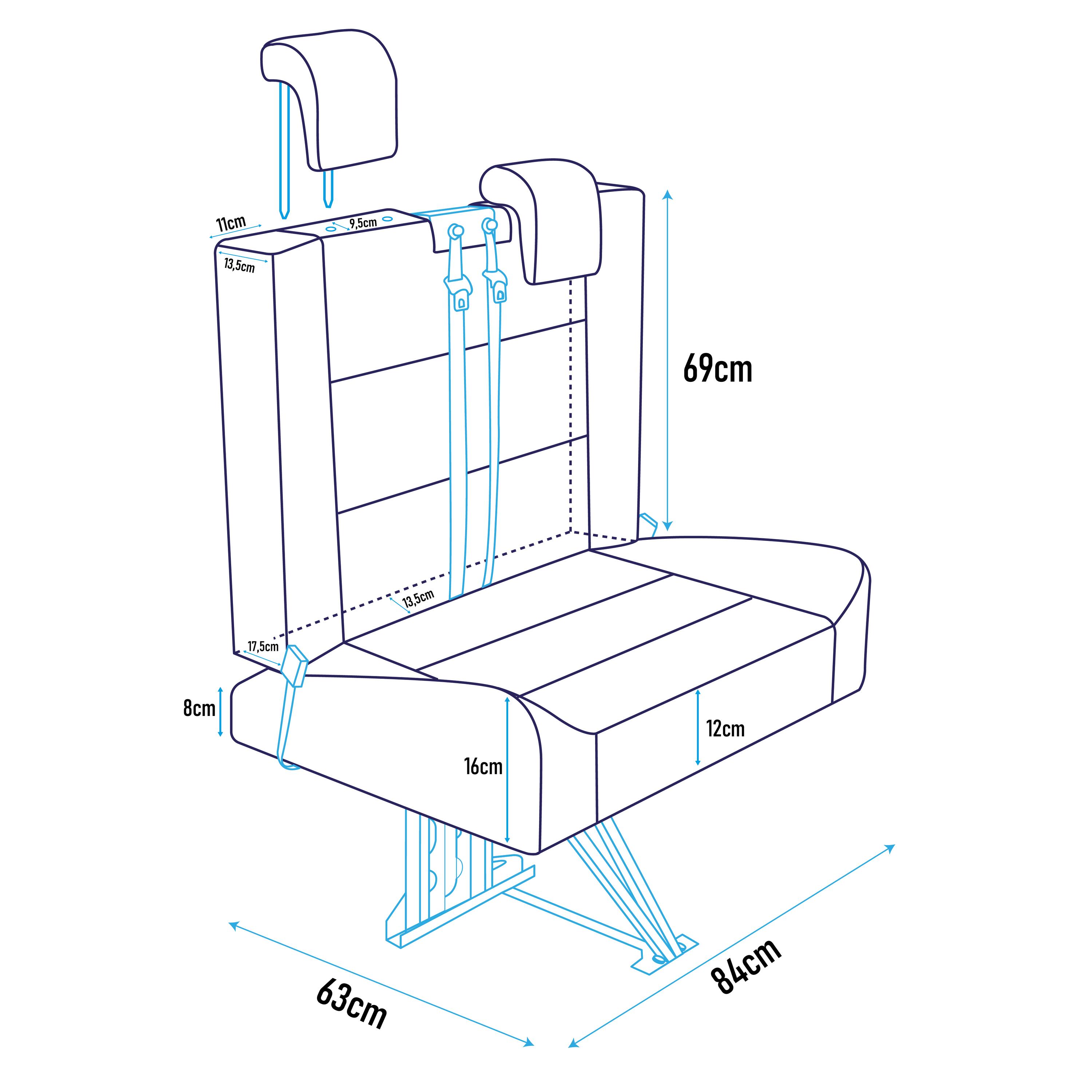 Seggiolino Komfort per telaio CTA senza Isofix - Premium Nero 4/4