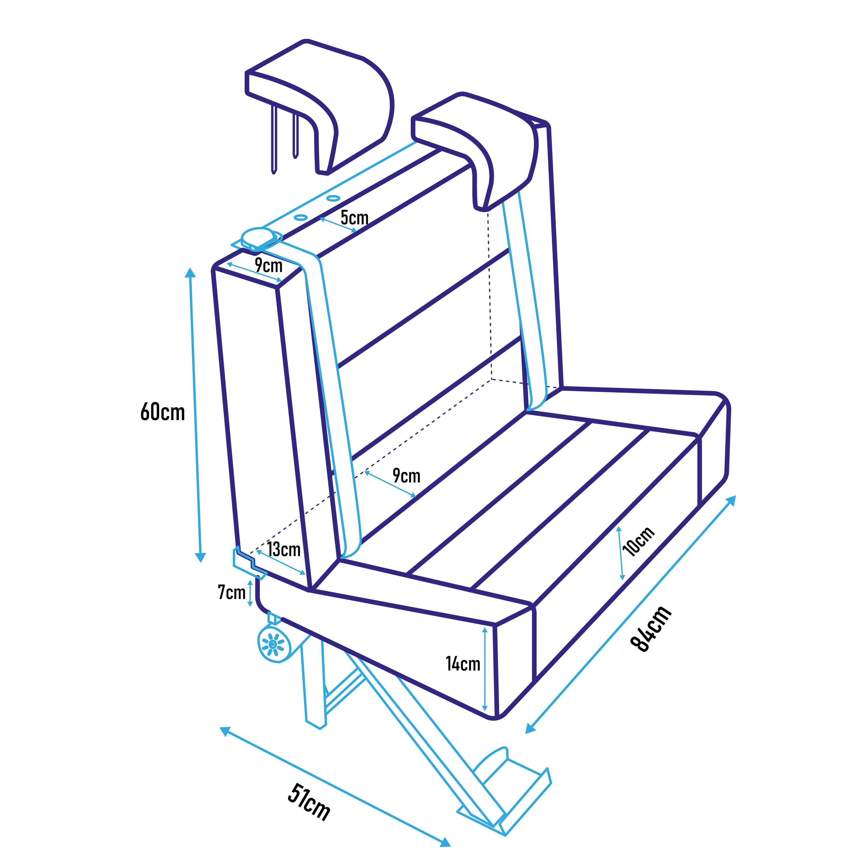 Asiento Komfort para Estructura AGT2000 con Isofix - Premium Negro 2/2