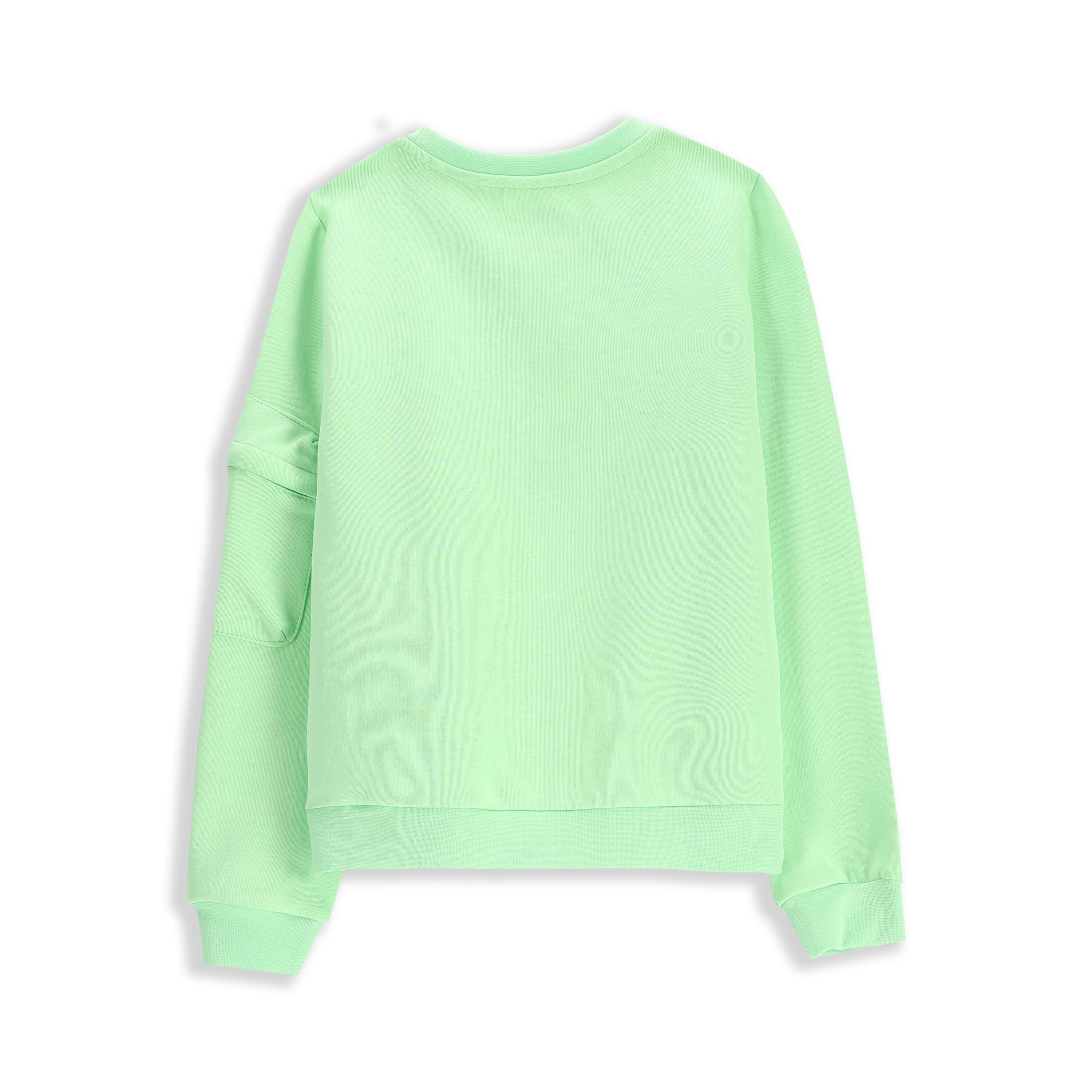 Kinder Sweatshirt WL5 limettengrün 3/7