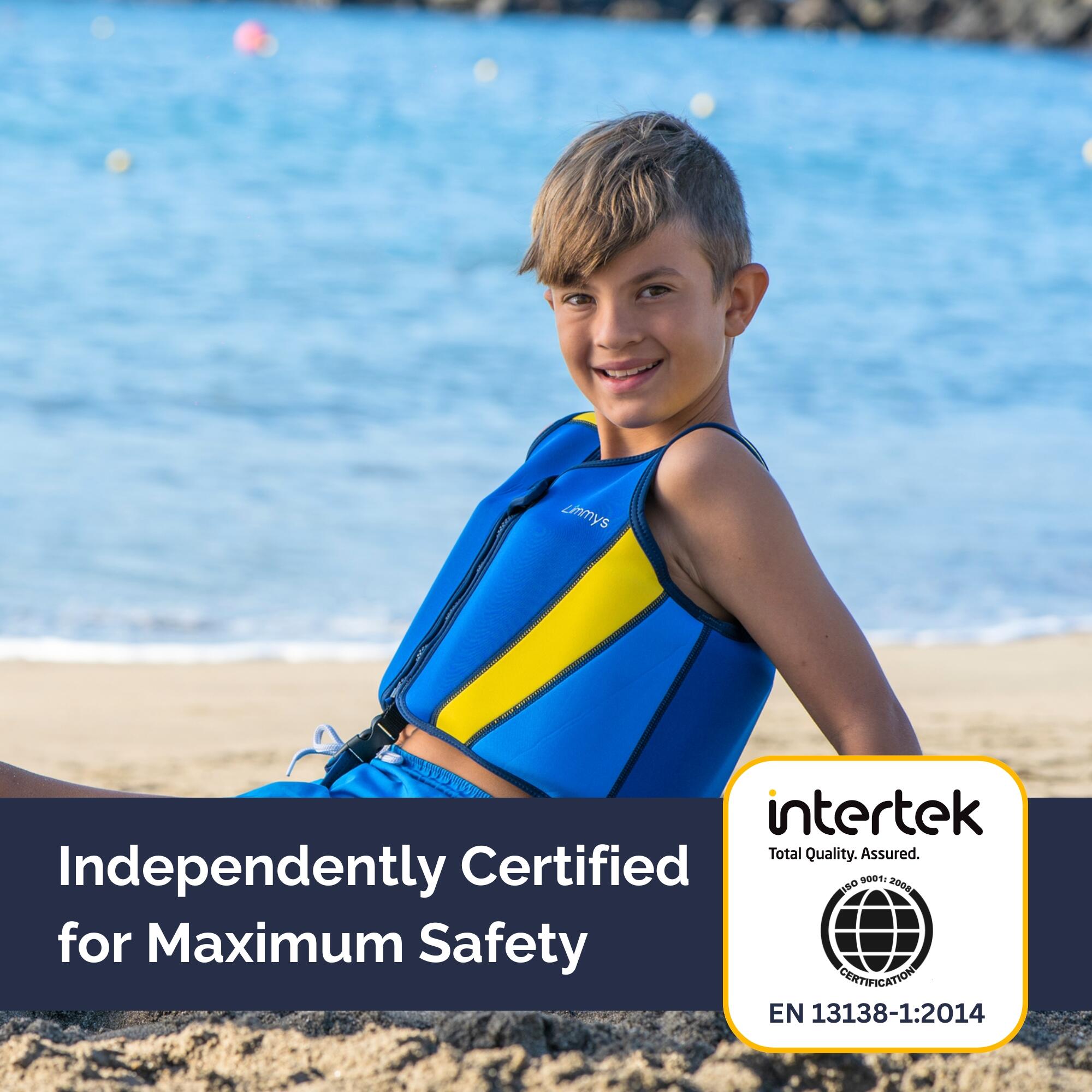 Premium neopreen zwemvest  kinderen - trekkoord tas inbegrepen 5/8