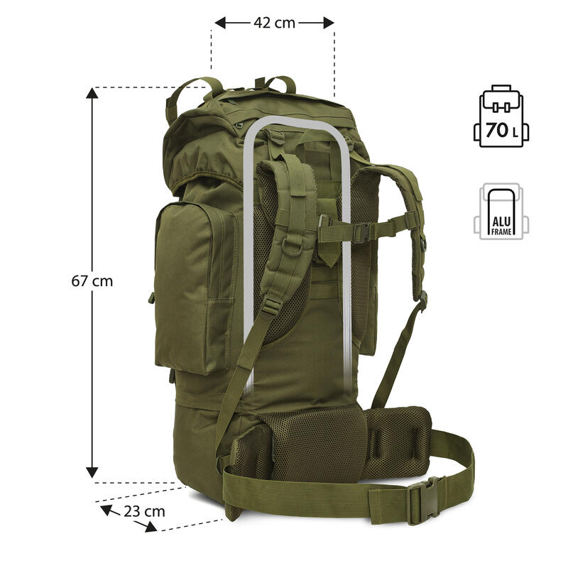 Plecak turystyczny Eagle 70L NC3901 Nils Camp