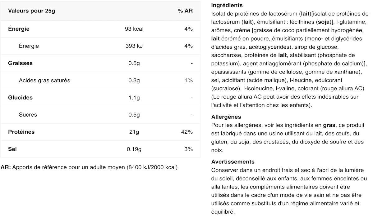 Isolato di siero di latte - Iso Whey Zero - Fragola 2/5