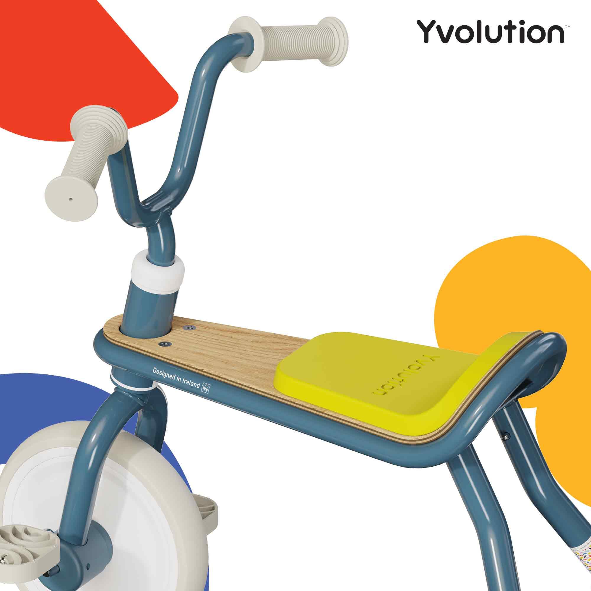 Tricycle vintage confortable ergonomique Yvolution Classic trike 18mois 3ans 4/8