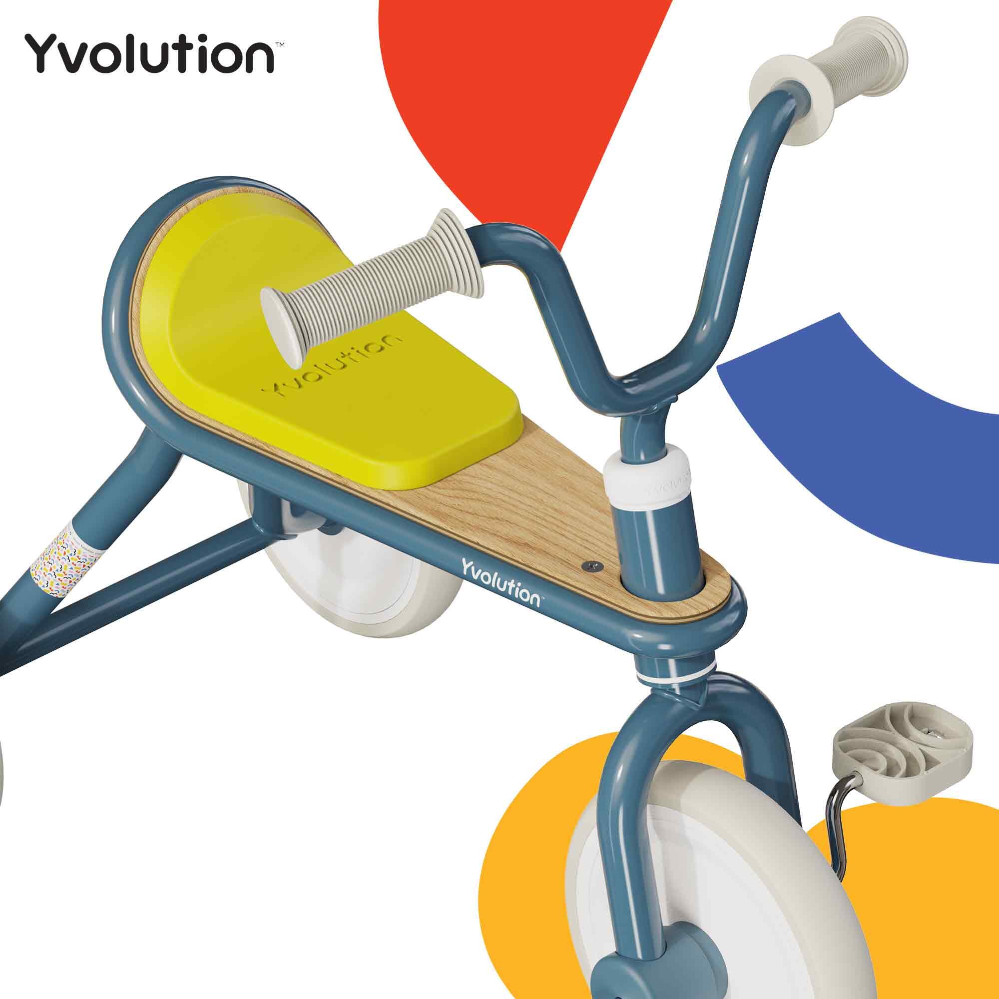 Tricycle vintage confortable ergonomique Yvolution Classic trike 18mois 3ans 3/8