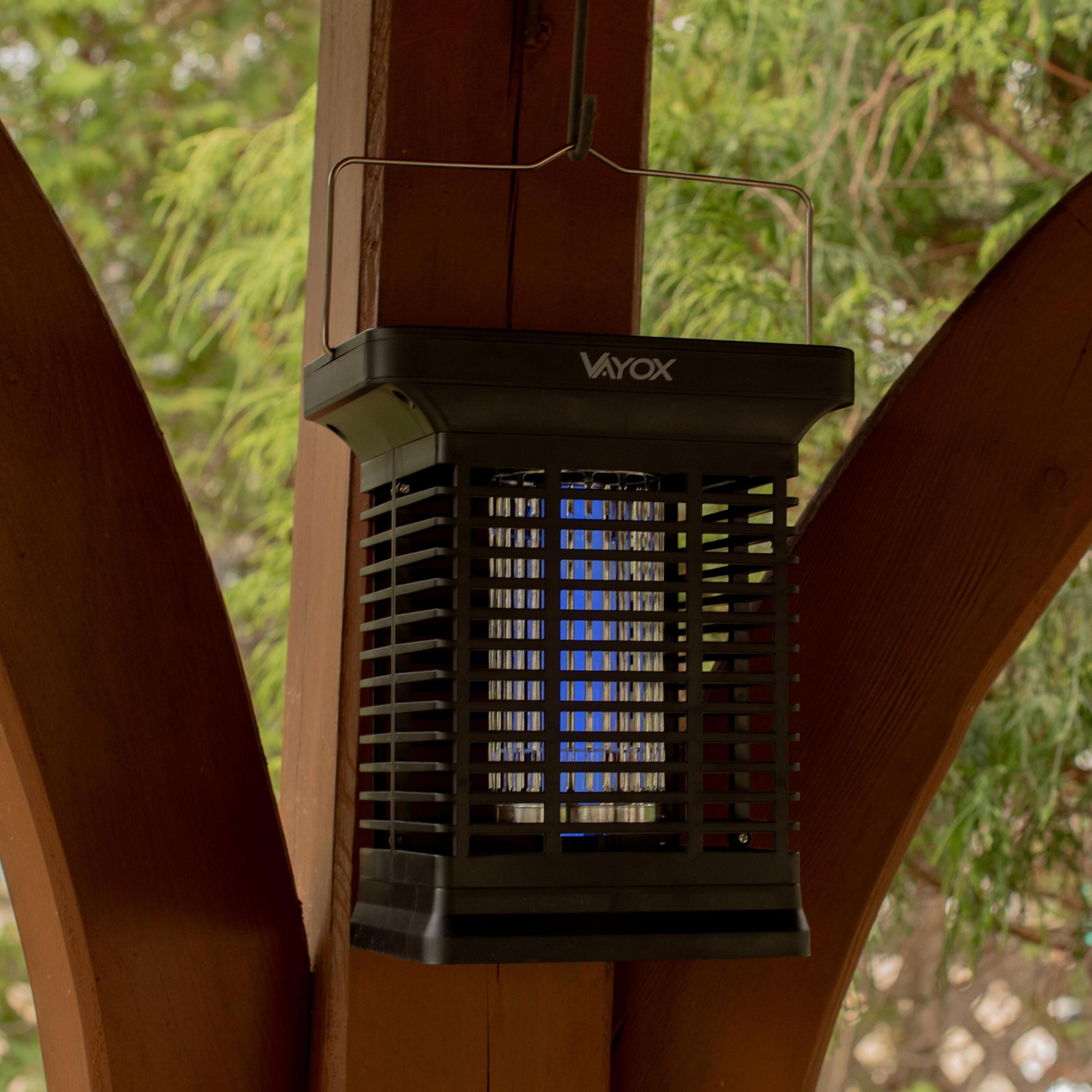 UV-insectendoderlamp VAYOX IKV-200 voor muggen vliegen accu en zonne-energie 4/7