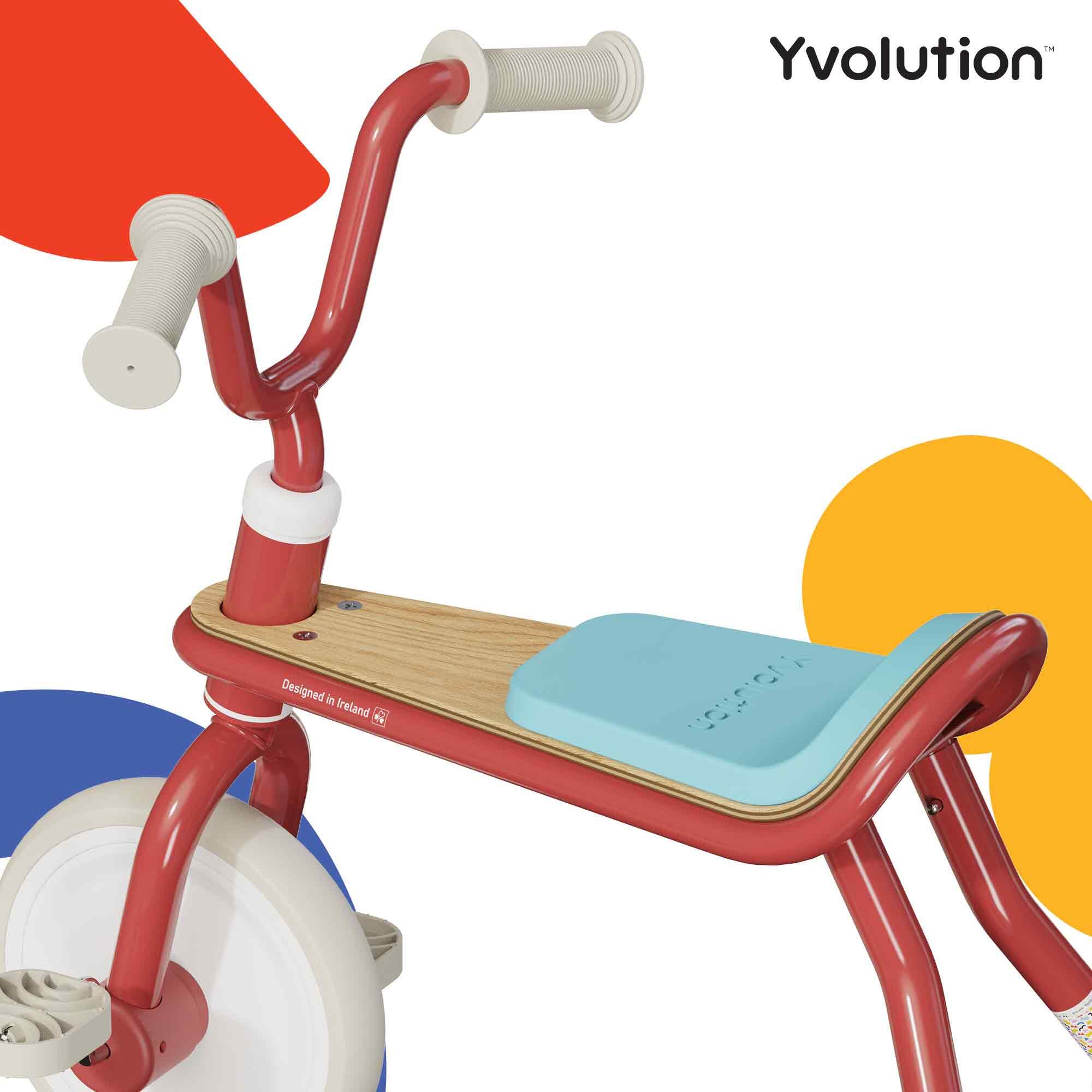 Tricycle métal confortable ergonomique Yvolution Classic trike 18mois 3ans 4/7