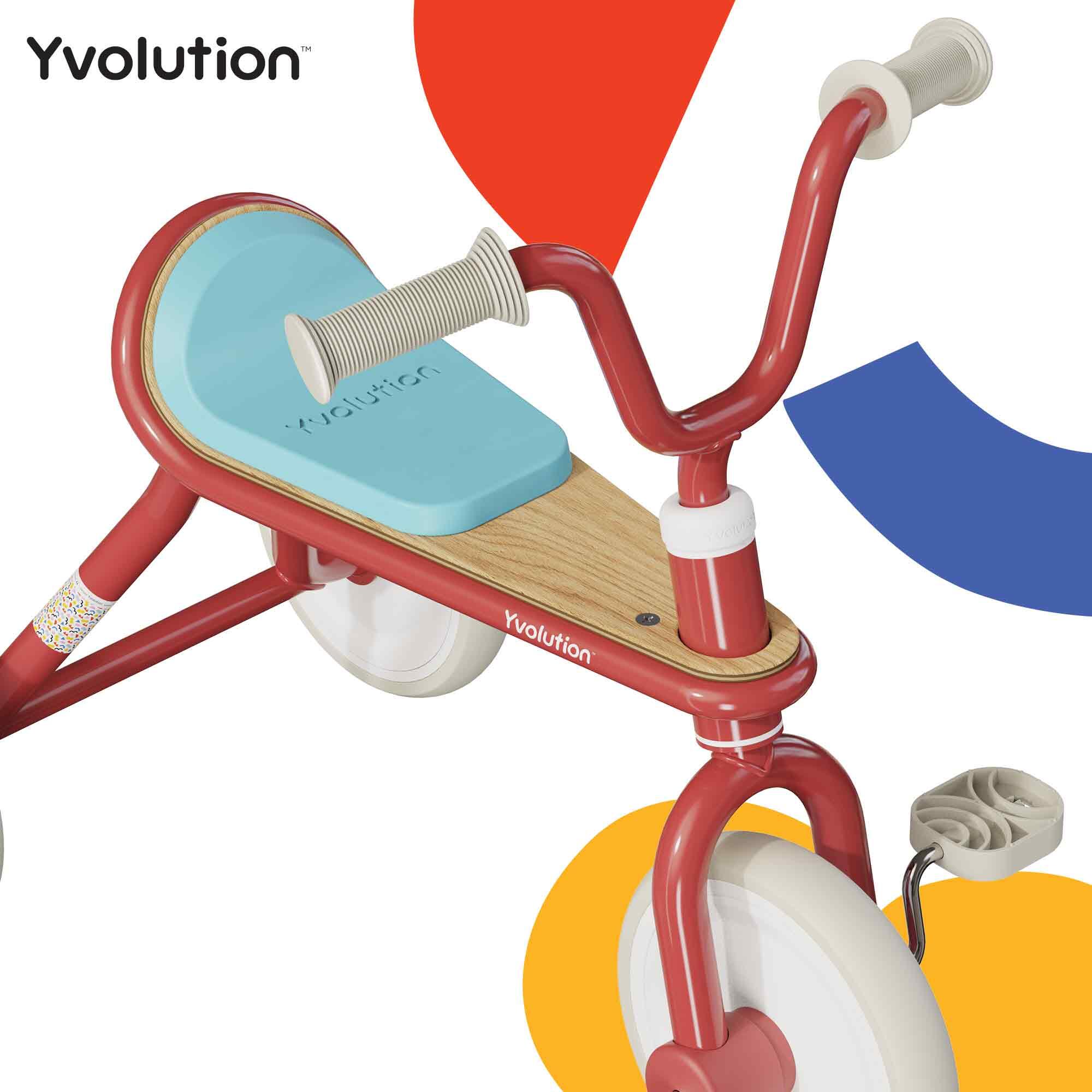 Tricycle métal confortable ergonomique Yvolution Classic trike 18mois 3ans 2/7