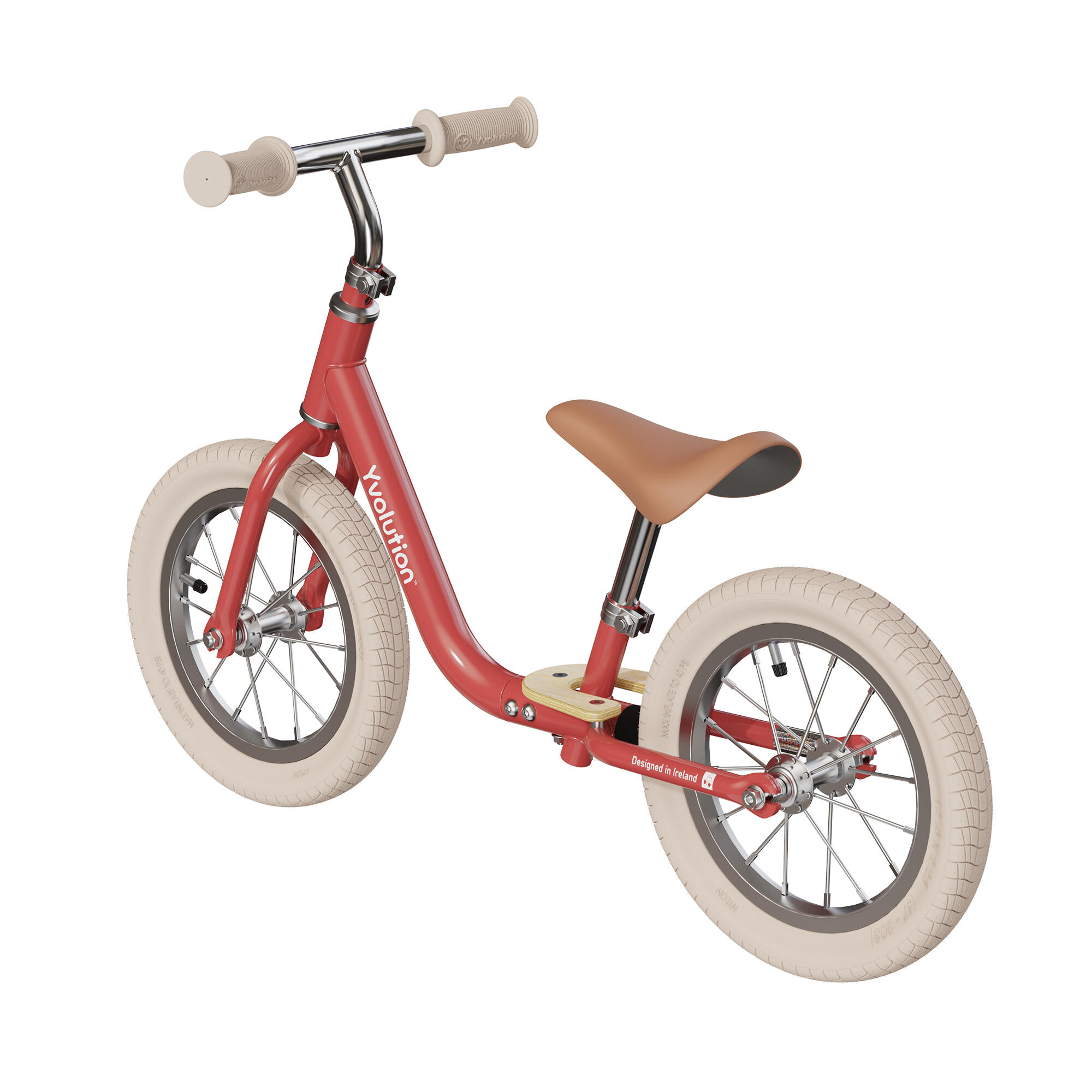 YVOLUTION Yvolution Yvelo Classic Laufrad Vintage mit luftgefüllten Reifen