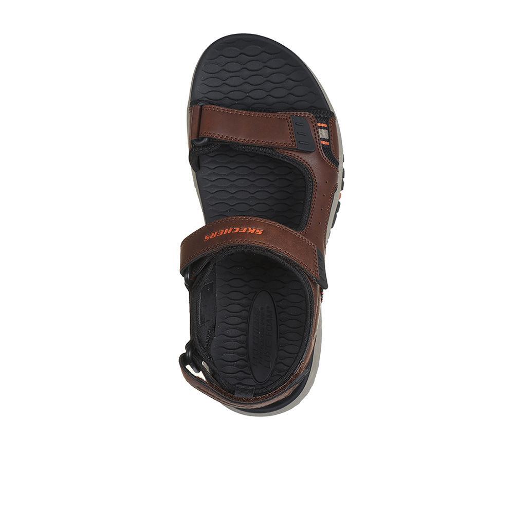 Skechers Prewitt - Rigdon Walking Sandals-Brown/Black 3/5