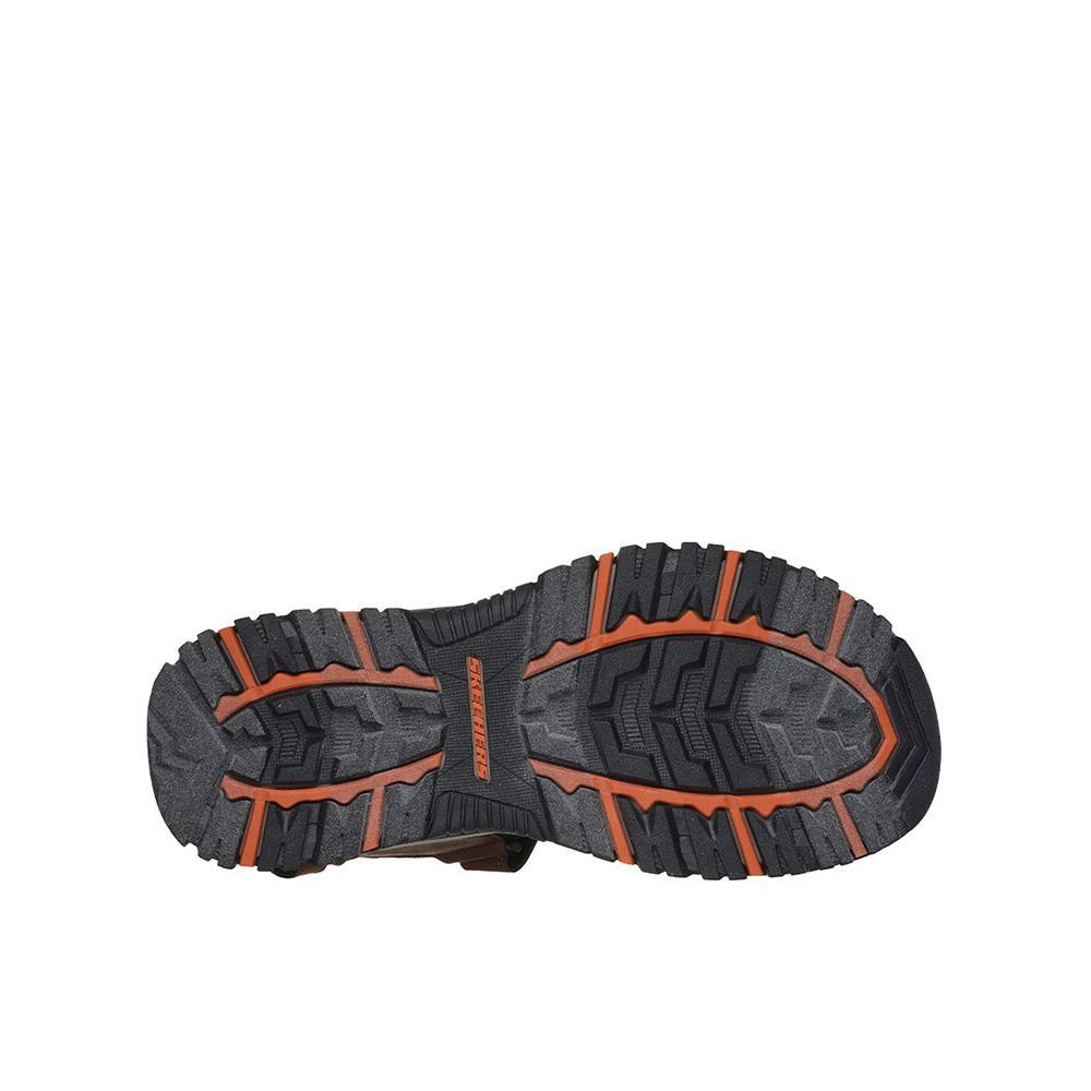 Skechers Prewitt - Rigdon Walking Sandals-Brown/Black 4/5