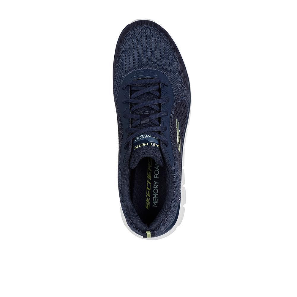 Y Ligera Baskets HOMME Skechers Track Glendor tissu BLEU 3/5