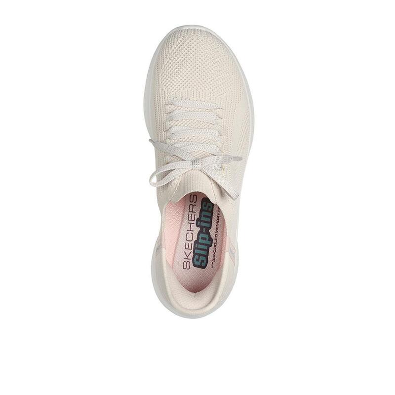 Pantofi Skechers Ultra Flex 3.0 bej femei