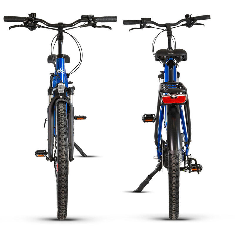 UB100 | Ebike Urbain Polyvalent | Autonomie jusqu'à 140 km | Bleu | 28"
