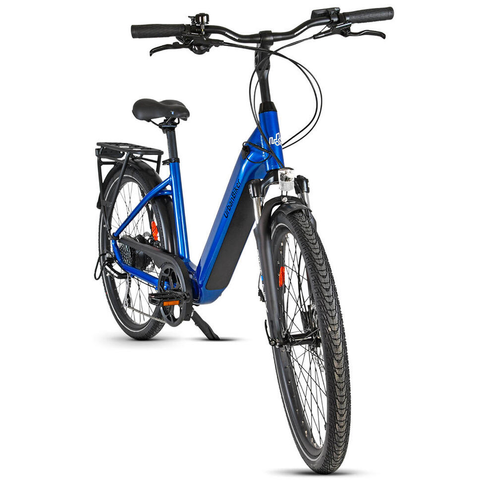 UB100 | Ebike miejski | Zasięg do 140 km | Niebieski | 26"