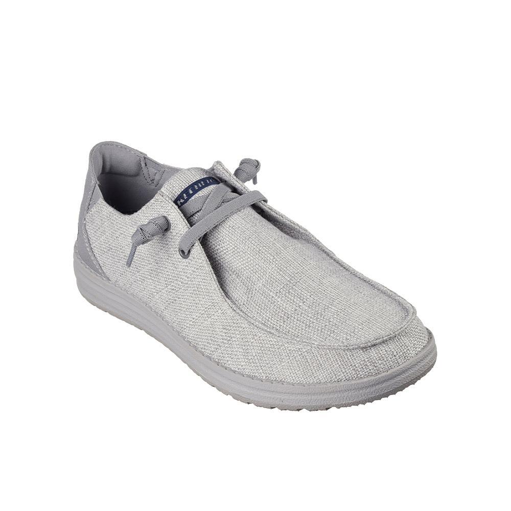 Sapatilhas Mocassim Skechers Homem Relaxed Fit: Melson - Nela Cinza 2/4