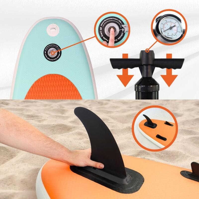 Tabla Paddle surf hinchable Ultraligera Pack Remo ajustable Bomba