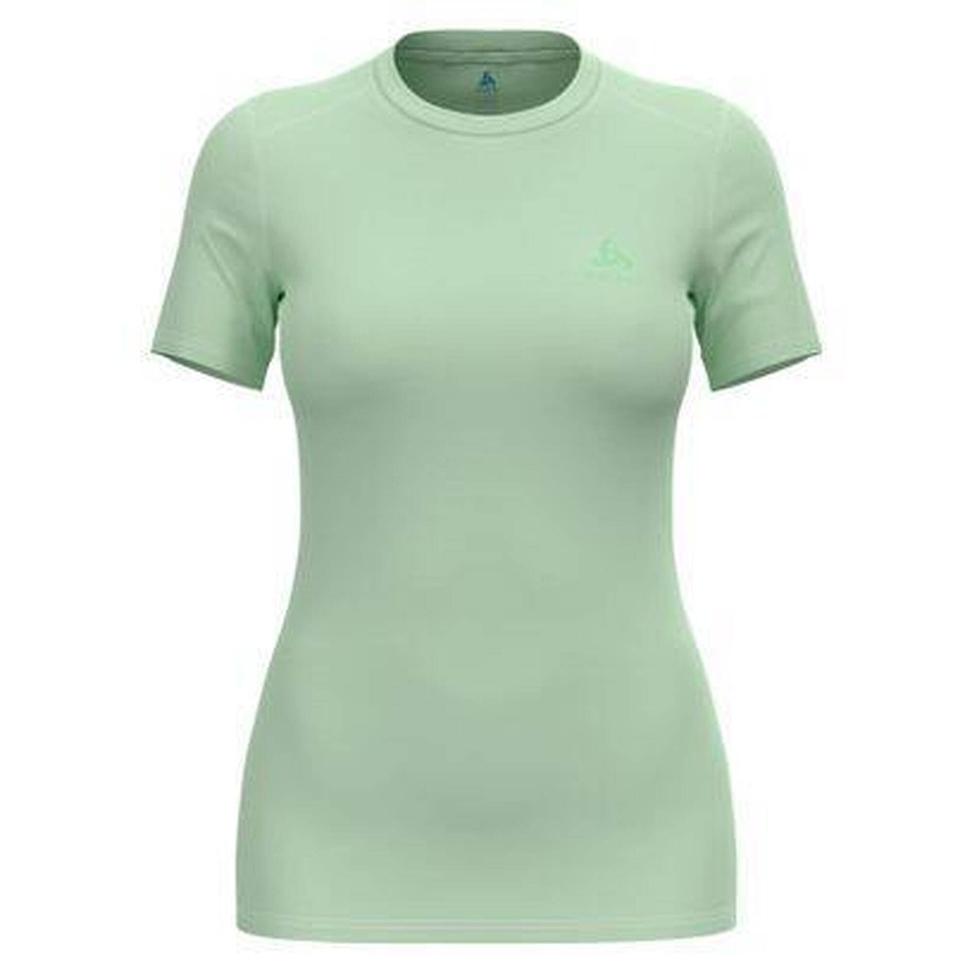 Odlo - T-shirt Technique Femme Odlo Merino 160 Natural Vert Clair - T-shirt Manches Courtes - Vert - 40 M - Decathlon