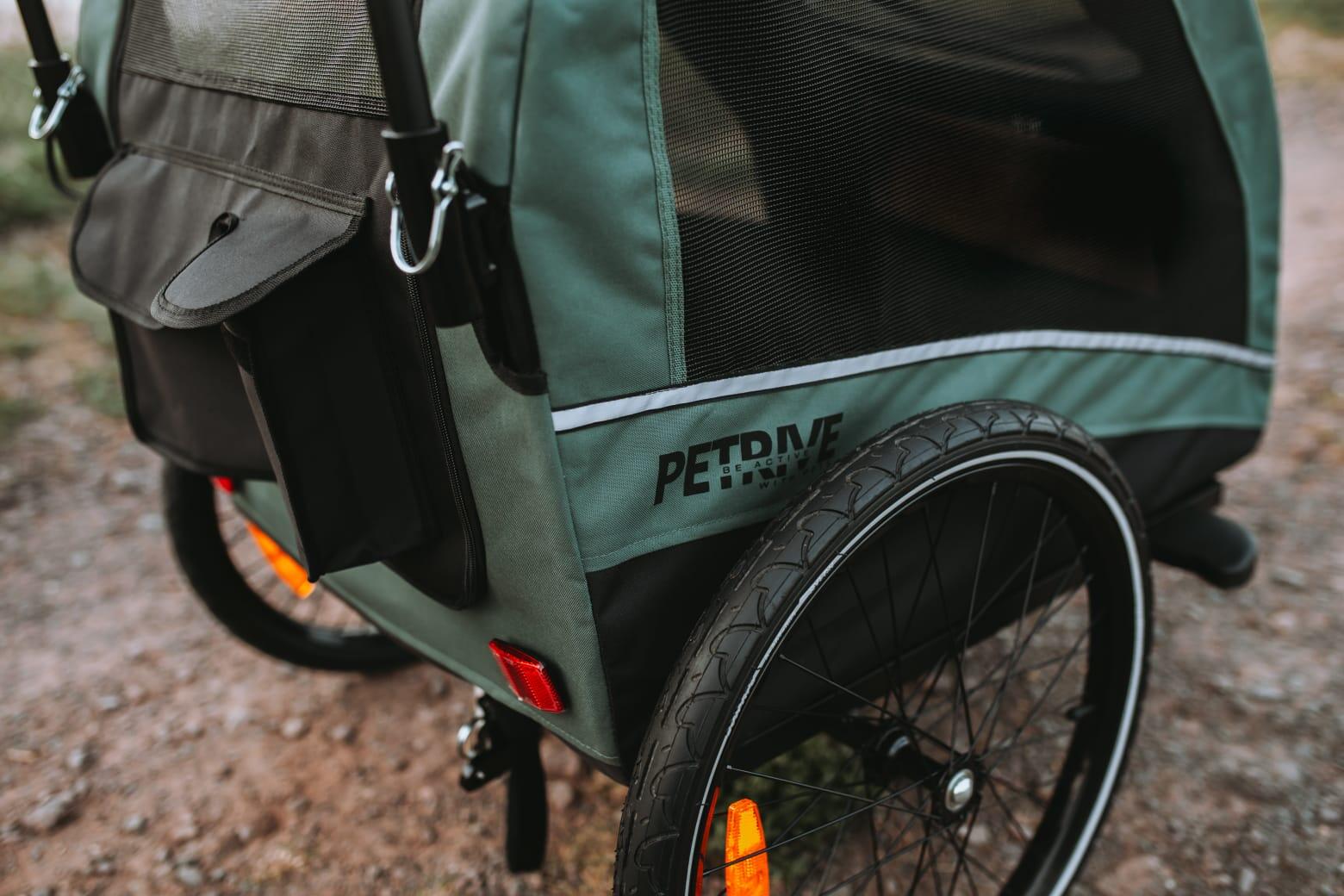 Przyczepka rowerowa z funkcją wózka spacerowego dla psa PETRIVE do 40 kg 3/8