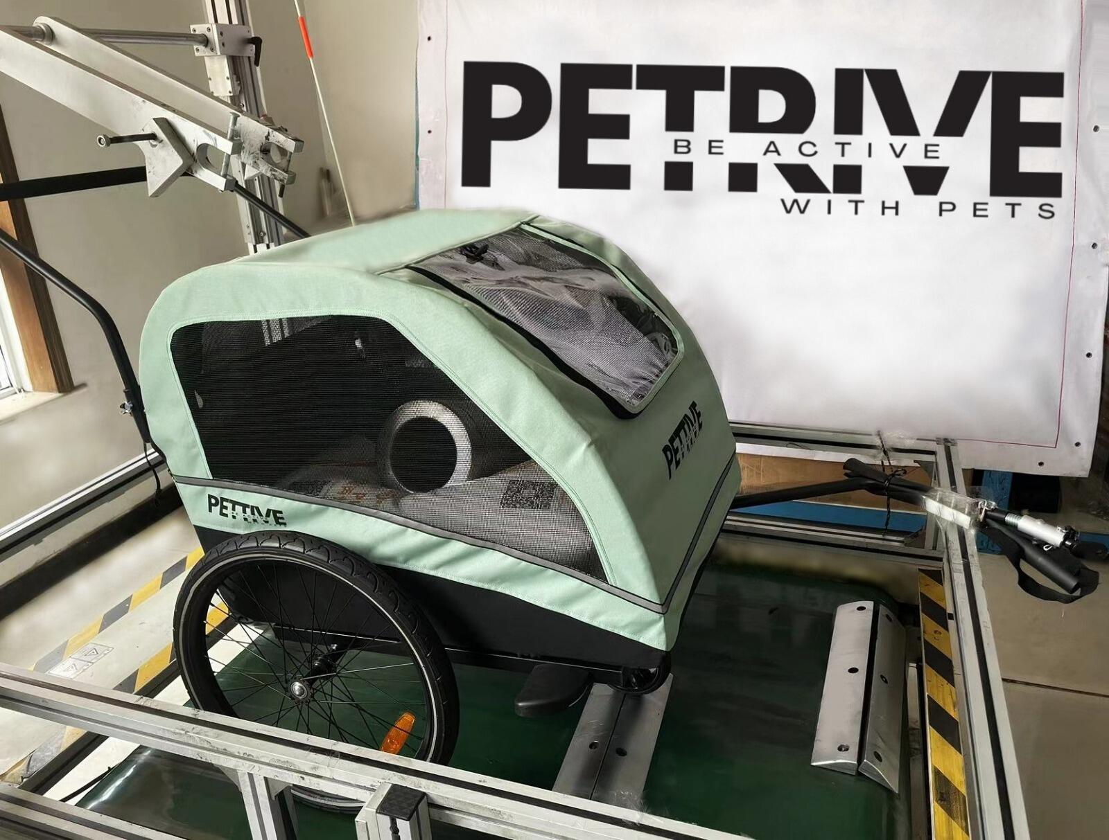 Przyczepka rowerowa z funkcją wózka spacerowego dla psa PETRIVE do 40 kg 7/8