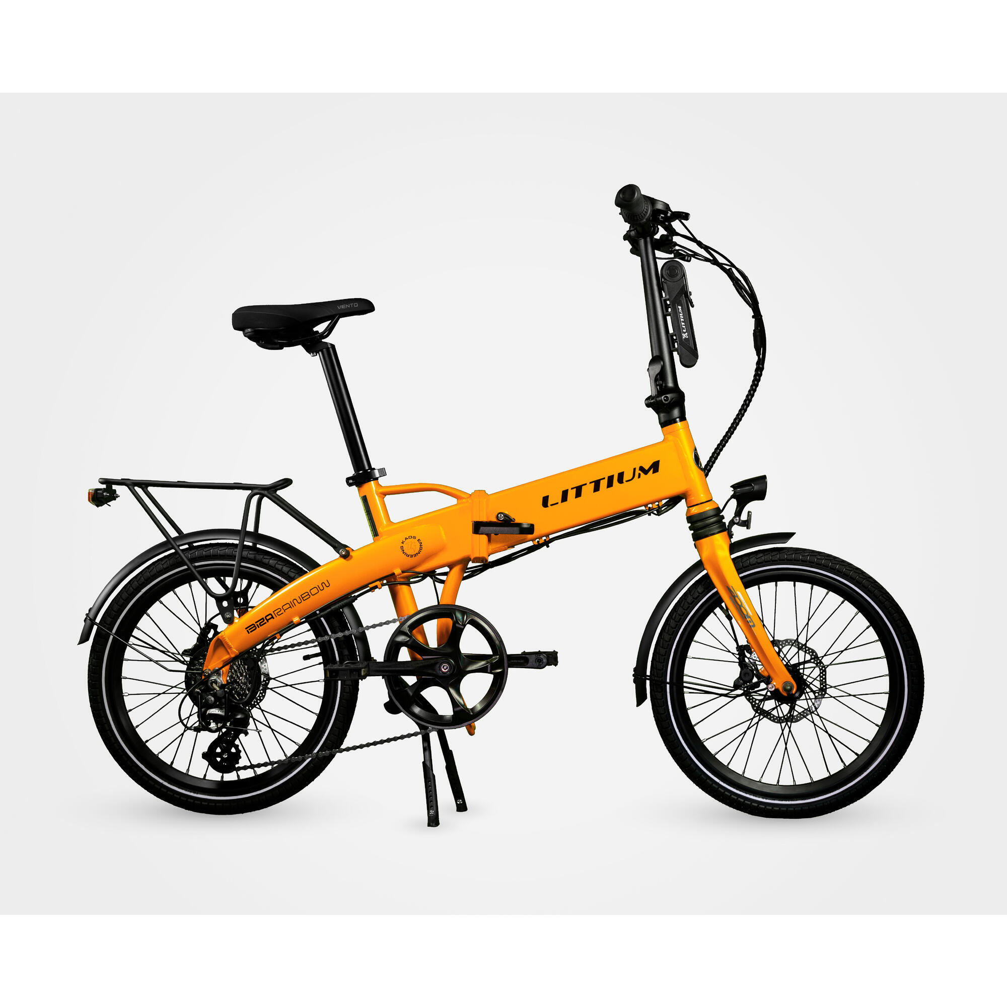 Bicicleta elétrica dobrável LITTIUM IBIZA RAINBOW Laranja 14 AH