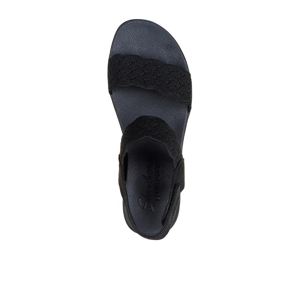 SANDALE FEMME Skechers Arya On The Rise tissu Adaptable NOIR 3/5