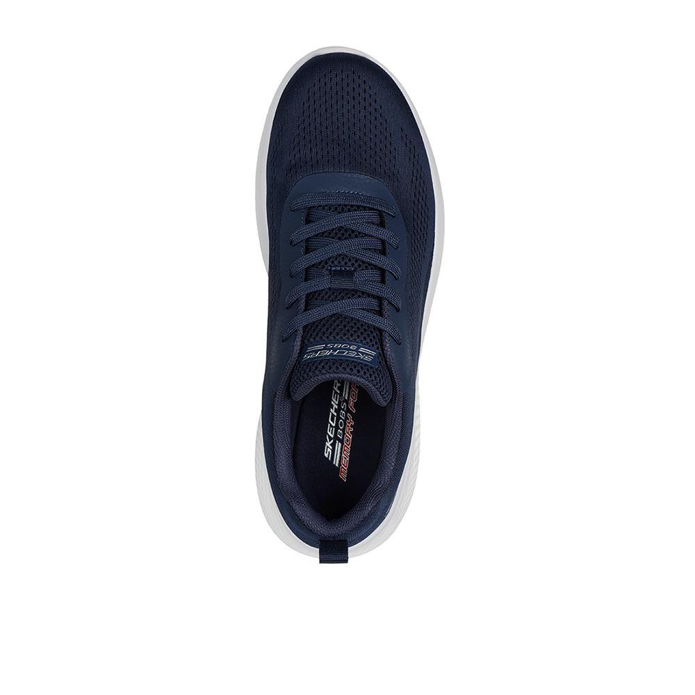 Sapatilhas Skechers Homem Bobs Infinity - Vapor Exact Azul Marinho 3/4
