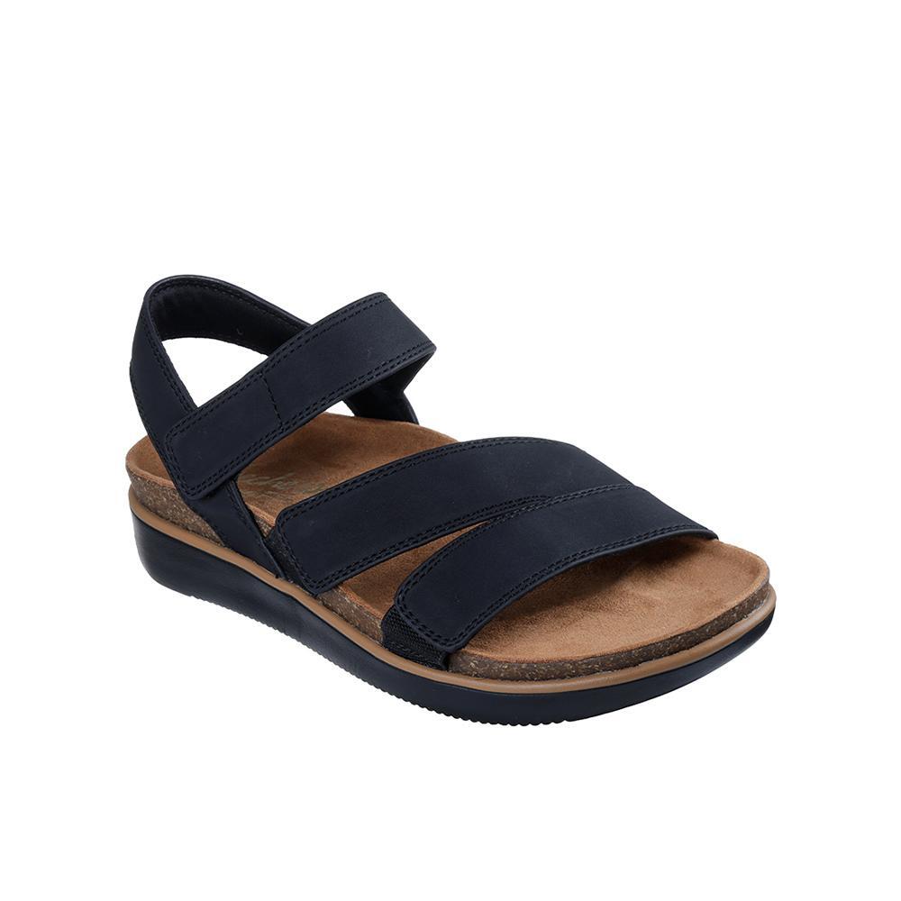 SANDALE Adaptable FEMME Skechers Lifted Comfort tissu NOIR 2/7