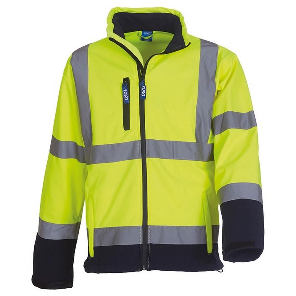 Yoko Unisex Adult Hi-Vis Soft Shell Jacket