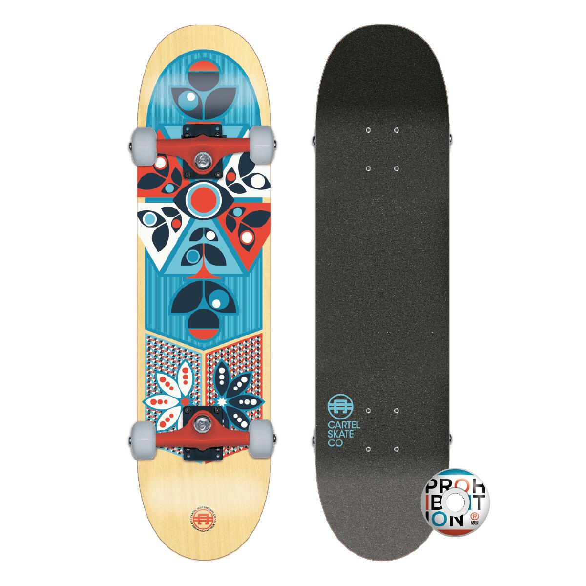 Cartel - Opium - Skateboard Complet 7.8 - Skateboard Complet - Bleu - Decathlon