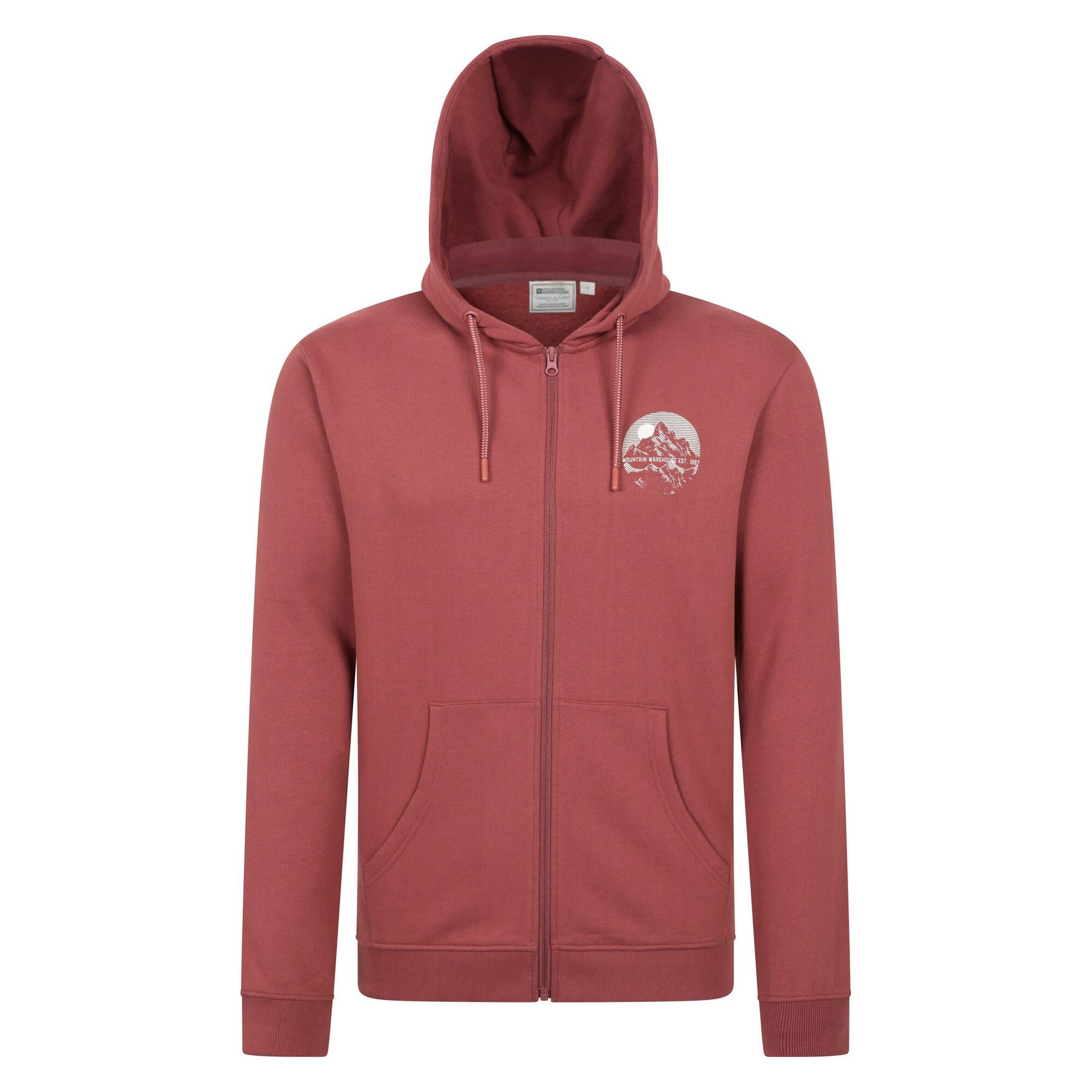 Mountain Warehouse Mens Adventure Graphic Full Zip Hoodie