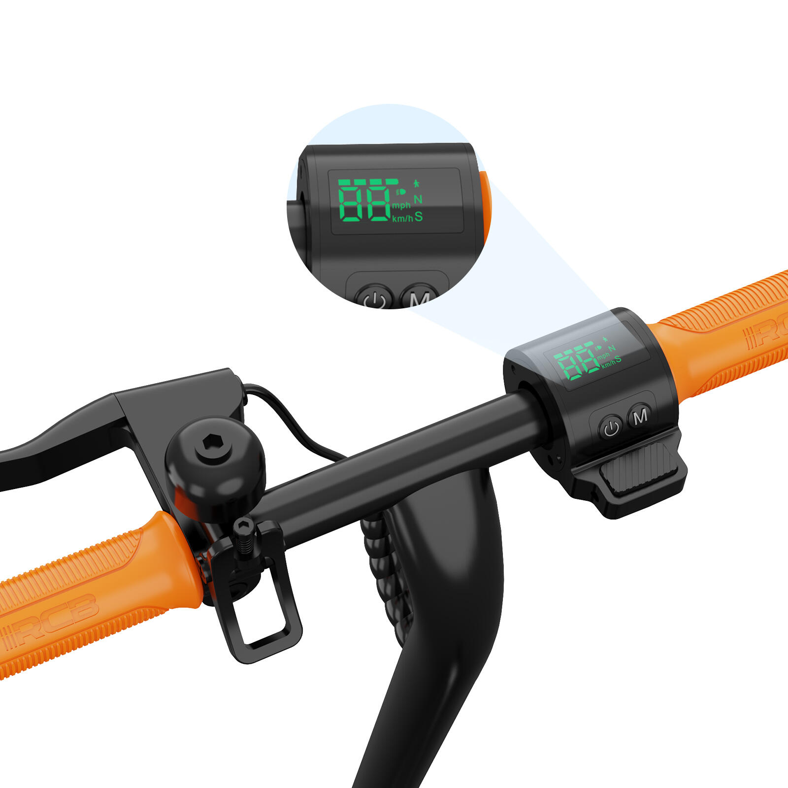 Faltbarer Elektroroller für Kinder von 8 bis 12 Jahren RCB-R7X-Orange 3/7