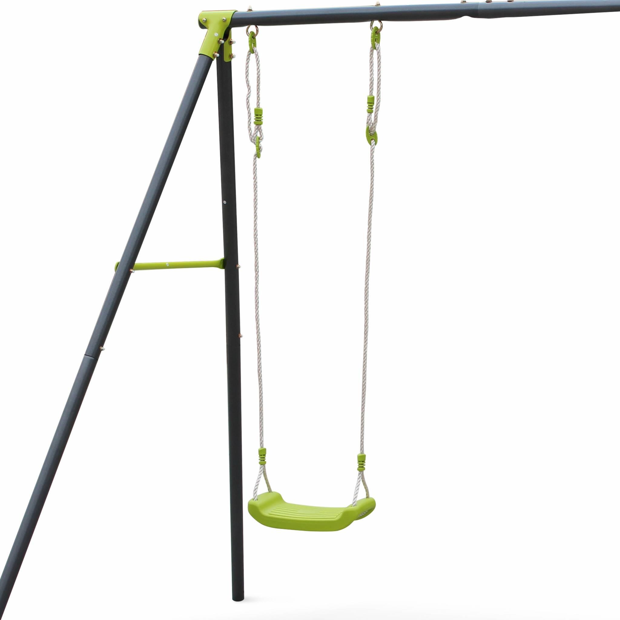 Baloiço infantil de plástico, 60cm, Verde 3/5