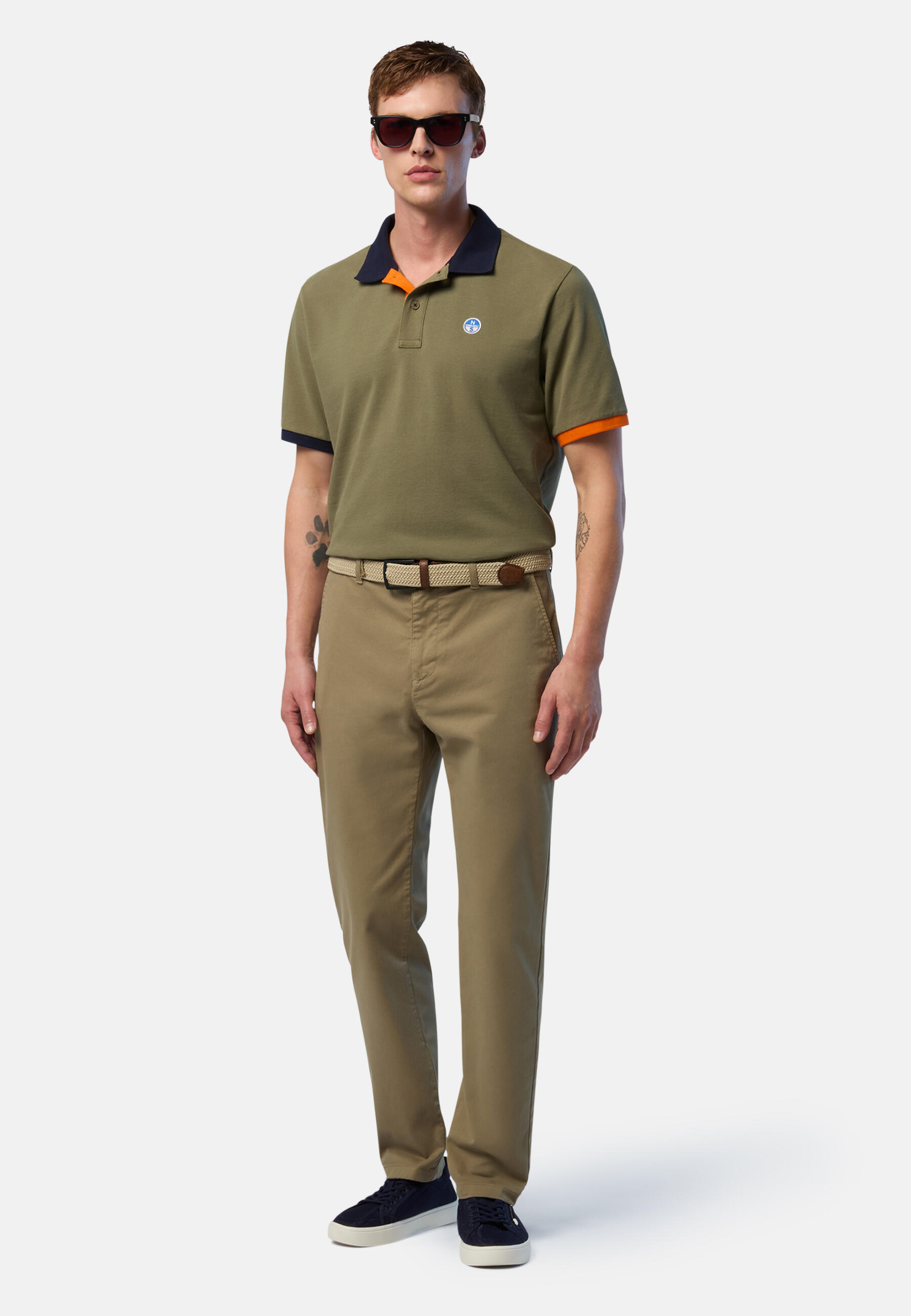 Polo con ribetes en contraste para hombre 6/7
